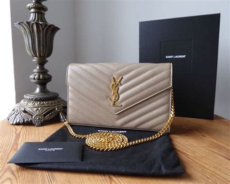 monograma ysl envelope chain wallet bag|SAINT LAURENT Grain De Poudre Matelasse Chevron .